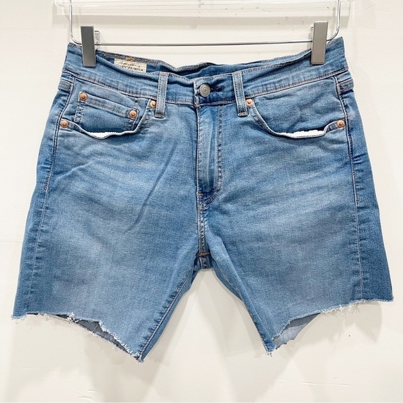 Levi’s Cutoff Denim High Waist Shorts Size 28 Light Wash - Picture 1 of 11